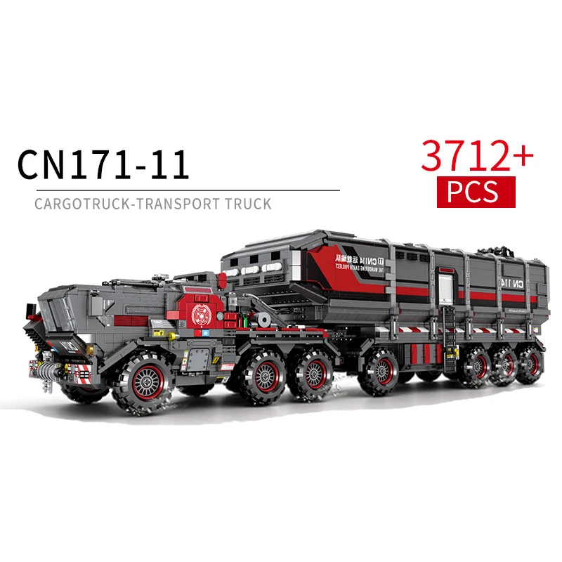 Technic Movie The Wandering Earth 3712 шт CN171-11 Cargotruck-Transport Truck 11 фигурок Кирпичи Строительные блоки Совместимые наборы
