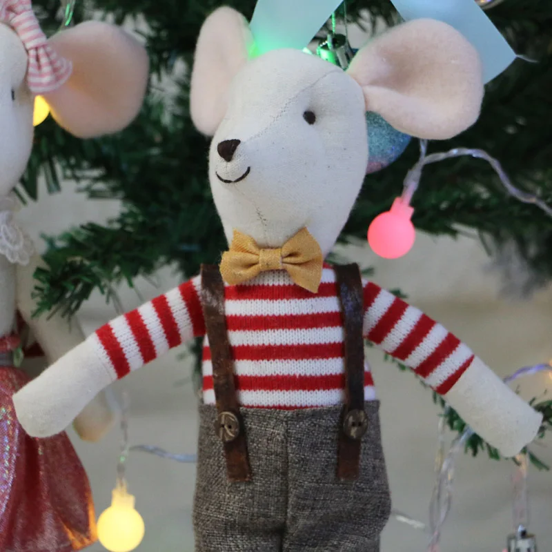 Рождественская игрушка каваи плюшевый игрушечный олень милая плюшевая детская игрушка мягкая кукла Рождественский подарок ко дню рождения чучела кукла мышка