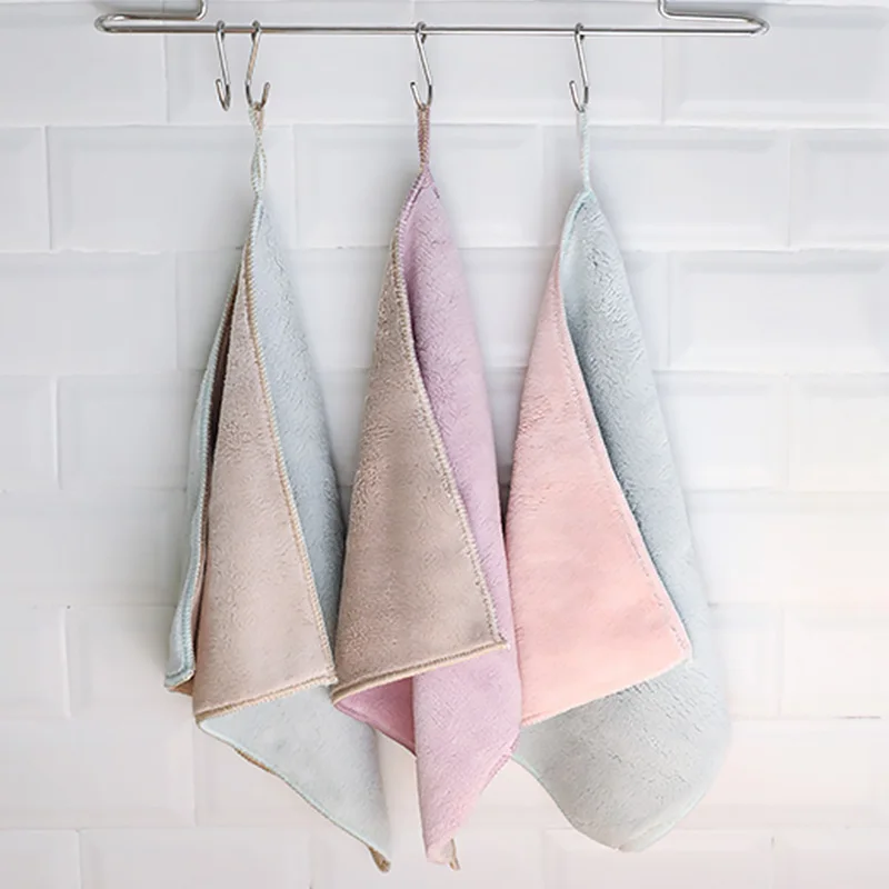 Утолщенная кухонная посуда мягкая впитывающая ткань из сверхтонкого волокна