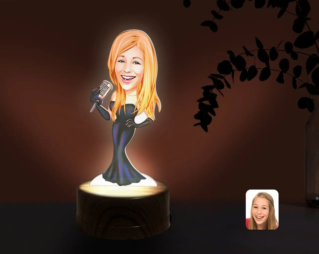 

Personalized Custom Headliner Caricature Of DECORATIVE 3D TRINKET LED Illuminated Night Lambası-1 Reliable Modern Simple Gift Custom Design moment