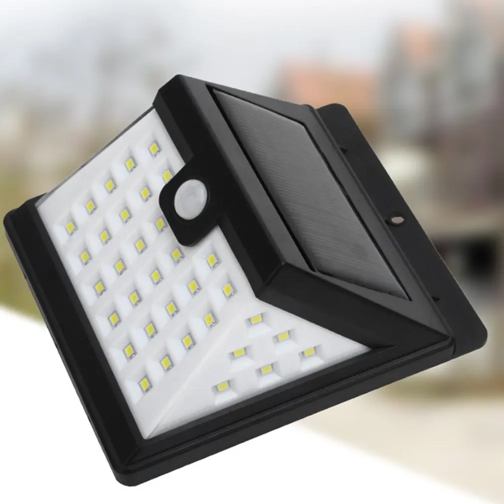 20 Вт 30 48/100 светодиодный солнечный Сенсор улицы светильник движения PIR настенный с