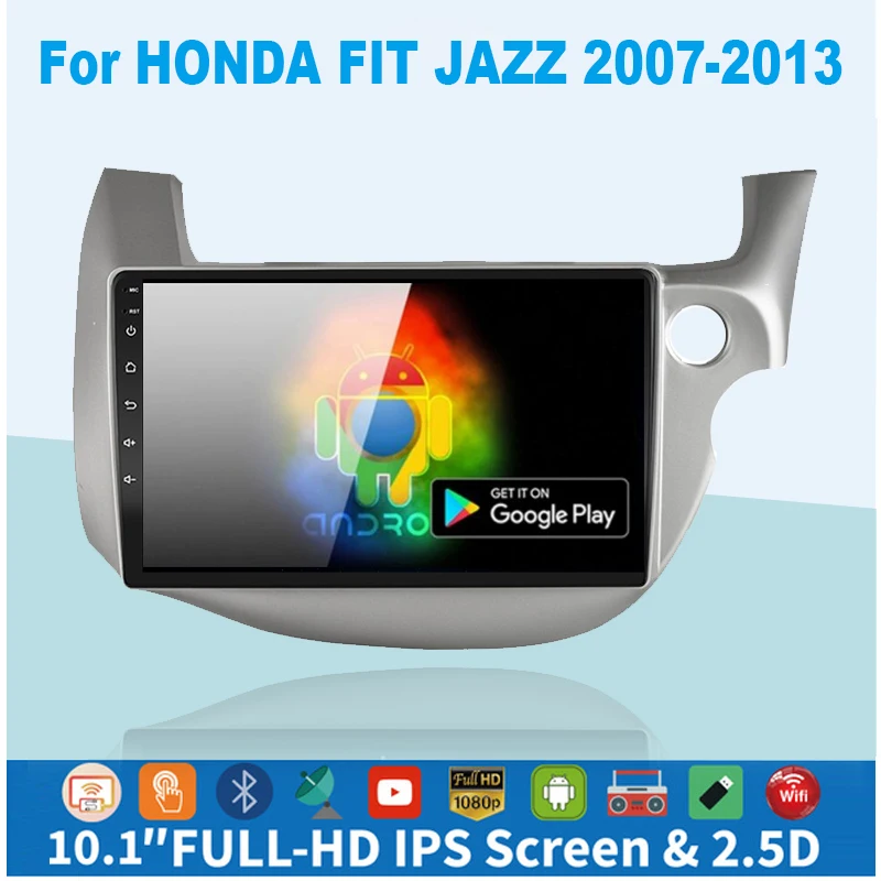 $552.00 2 din Android 10.1 Car Radio For HONDA FIT JAZZ 2007-2014 Multimedia Video Player Mirror Connection Split Screen Head unit