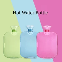 2000ml pvc hot water bottles portable rubber winter warm hot water bag hand warmer girls pocket hand feet warm water bottle
