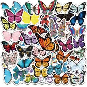 103050pcs animal cute beautiful butterfly stickers skateboard guitar suitcase bicycle girl graffiti sticker kids funny toys free global shipping
