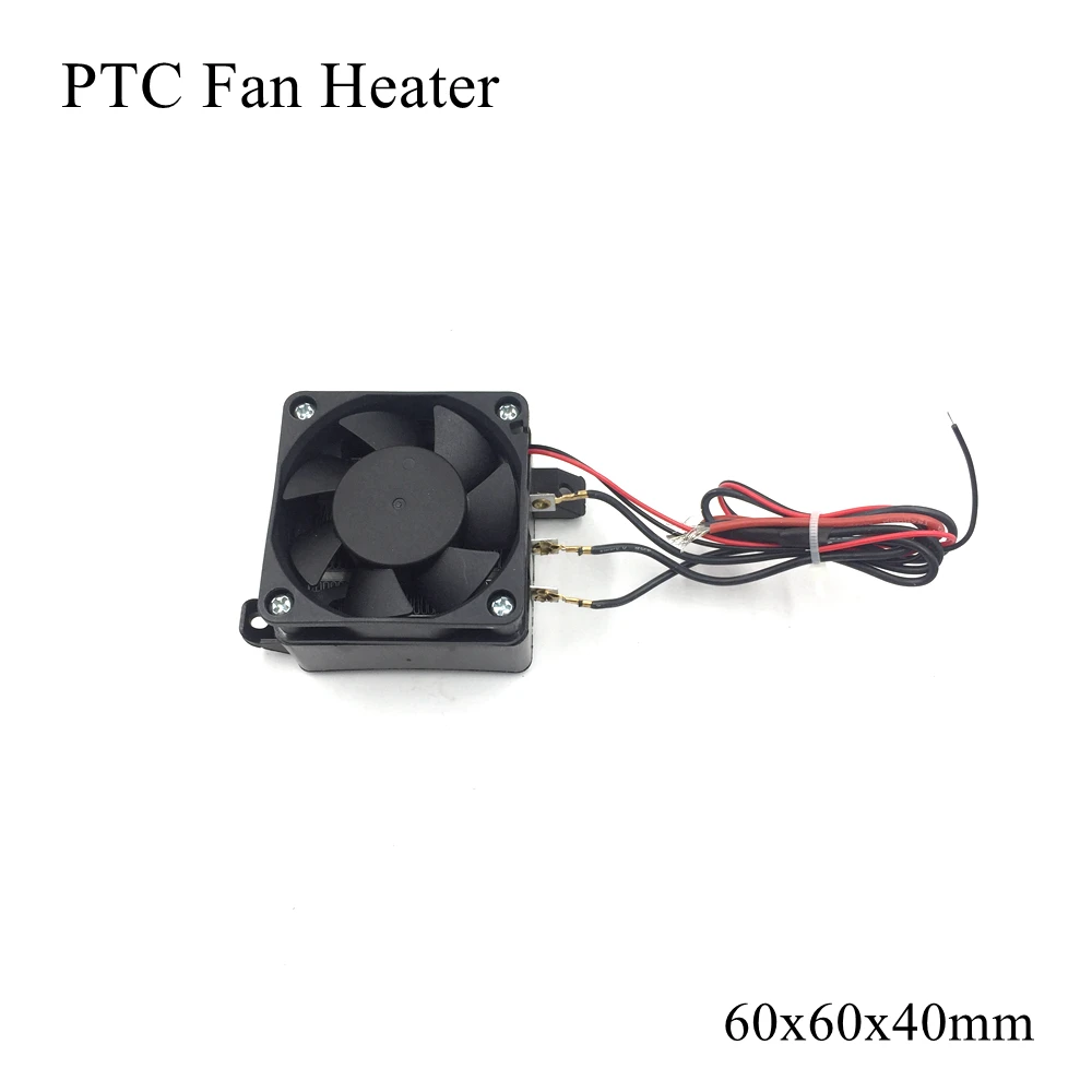 

60x60x40mm 12V 24V 220V PTC Heater Fan Heater Ceramic Thermistor Air Heating Mini Outdoor Heaters Induction Aquarium Water Car