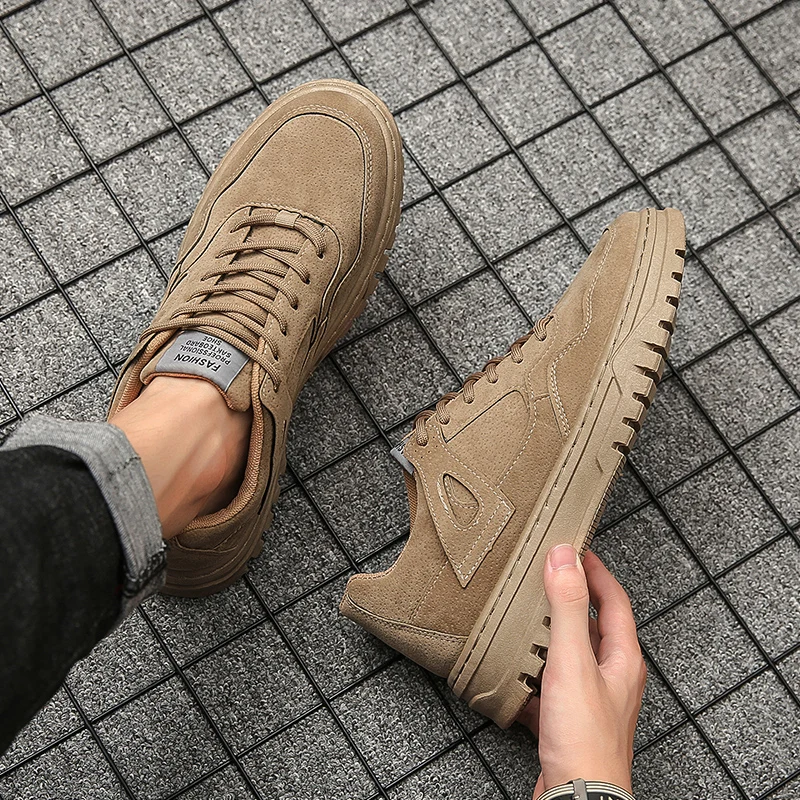 

Flats Microfiber Casual Shoes For Mens Board Man Sneakers Fashion Non-Slip Comfort Rubber Youth Tide Shoes Designer Outdoor Shoe