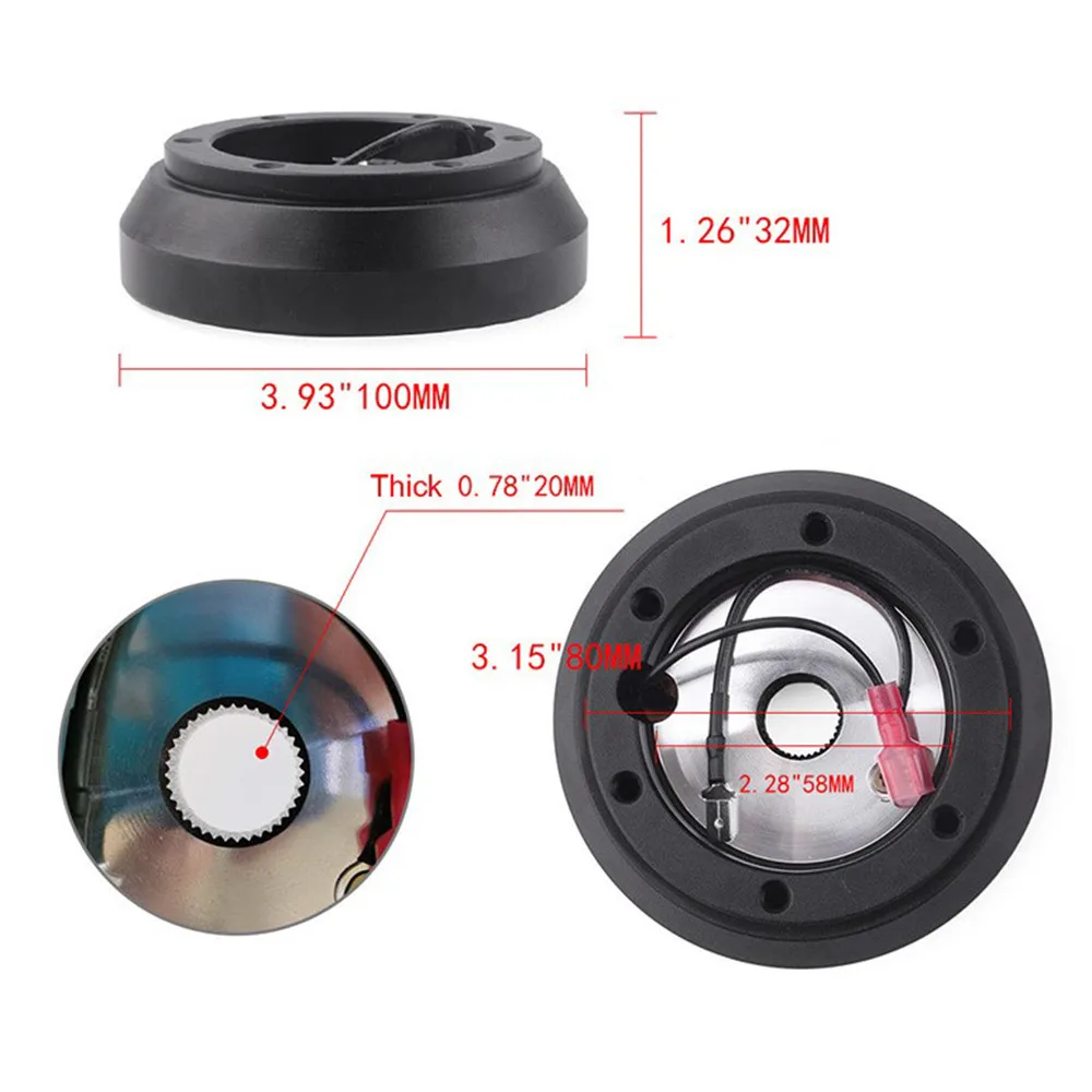 

Car Steering Wheel Short Hub Adapter For Mazda RX7 RX8 MX5 MX3 Steering Wheel 160H Car Interior Accessories