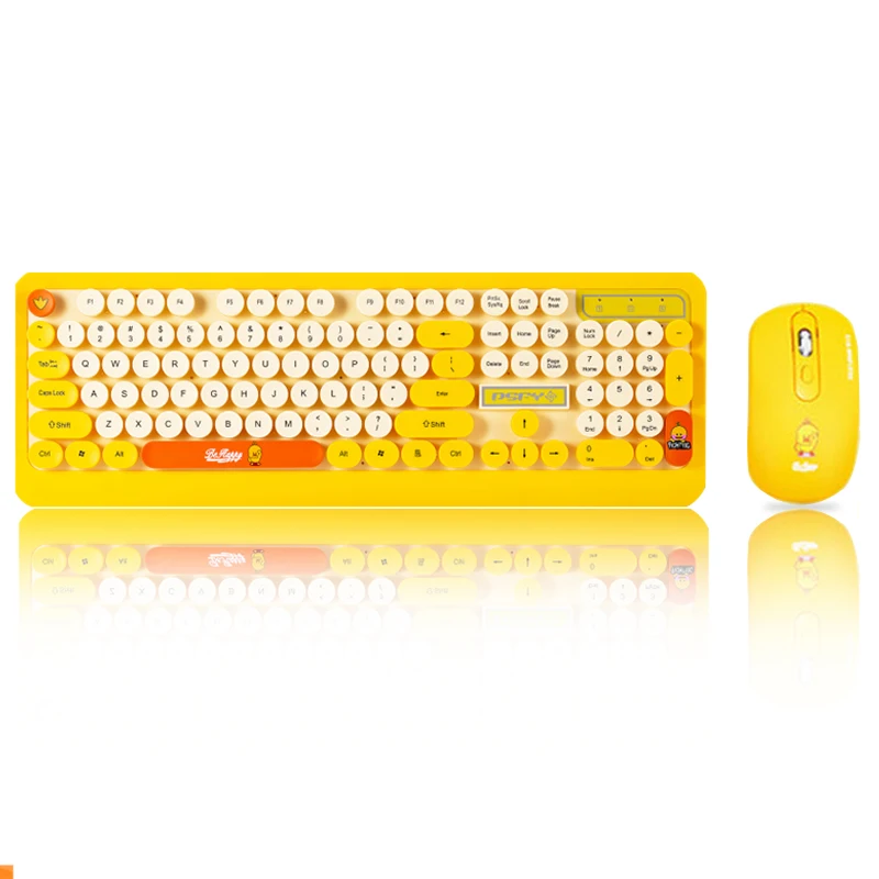 2 4G Беспроводная клавиатура и мышь Мини мультимедийная комбо набор для ноутбука