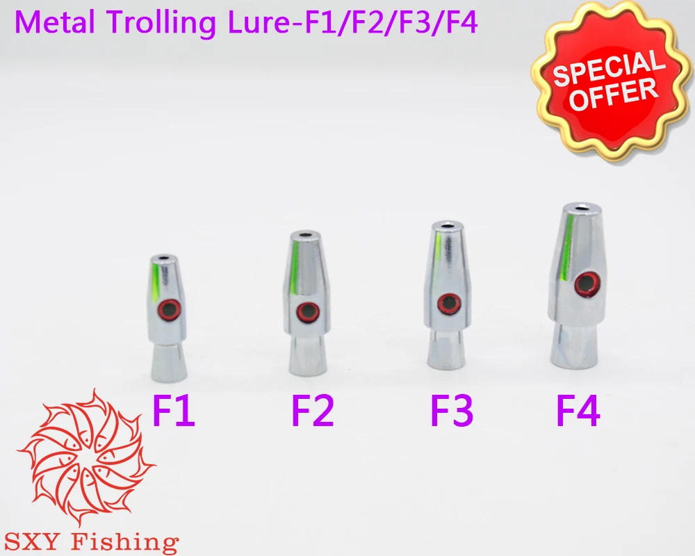 SXY рыболовная DIY струйная головка F1/F2/F3/F4 металлическая Троллинг приманка