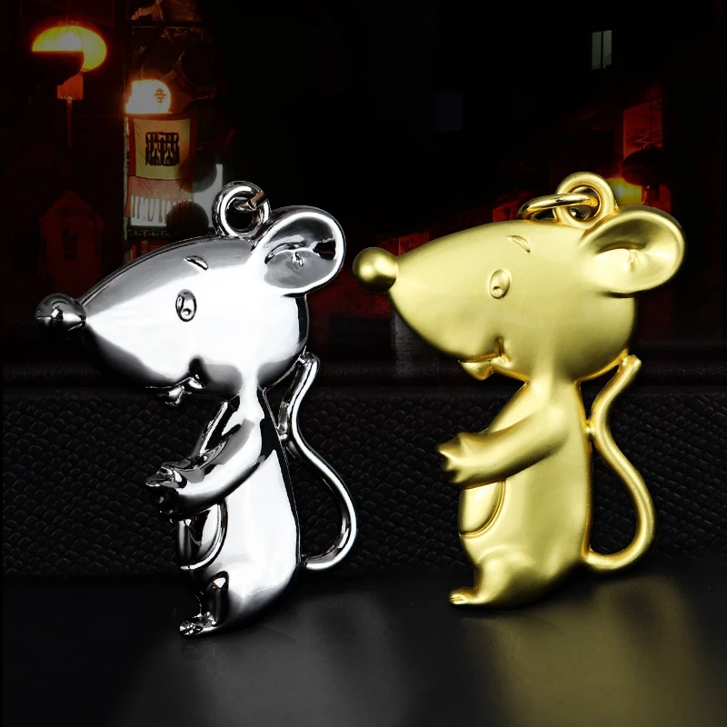 2020 модные сплав брелок с мышью металлическими цепочками золотистого цвета