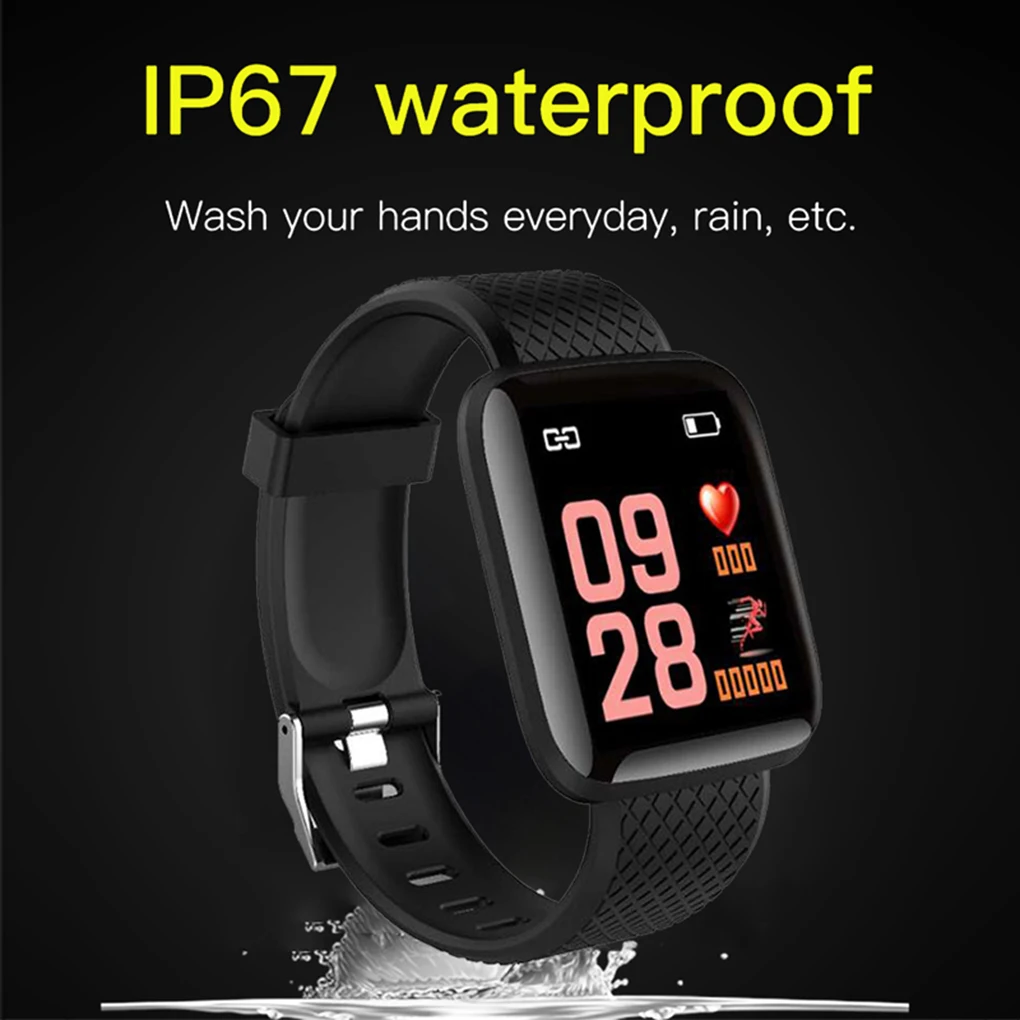 Умный браслет унисекс измерение артериального давления водонепроницаемый