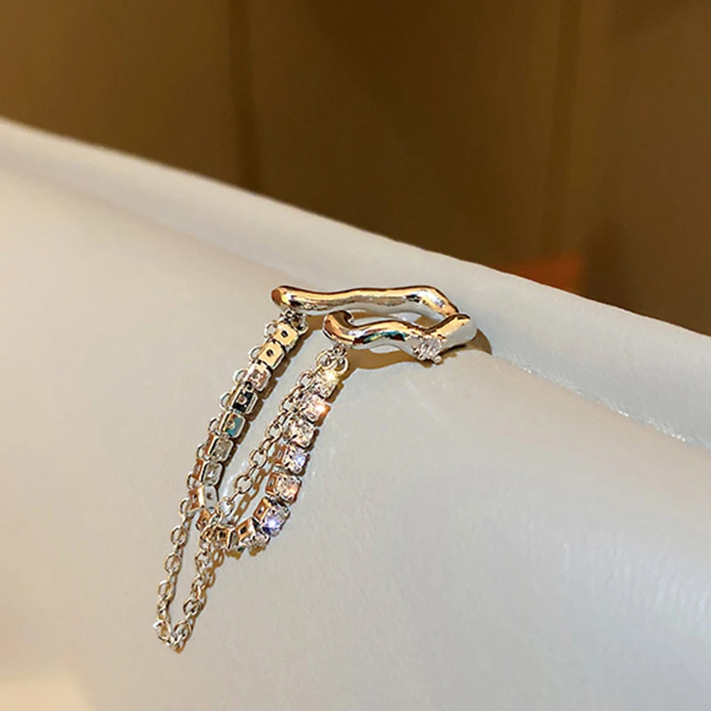 

2021 trend 1 piece of ear clip women's steampunk silver non-perforated ear bone clip jewelry gift