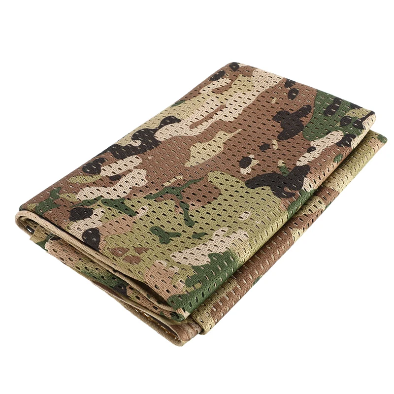 Хлопковый военный Камуфляжный Тактический сетчатый шарф шейный платок для