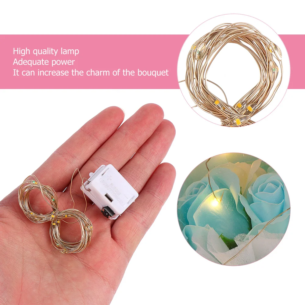 

1 Set of Artificial Soap Rose Flower Gift Box Simulation Rose Bouquet Gift