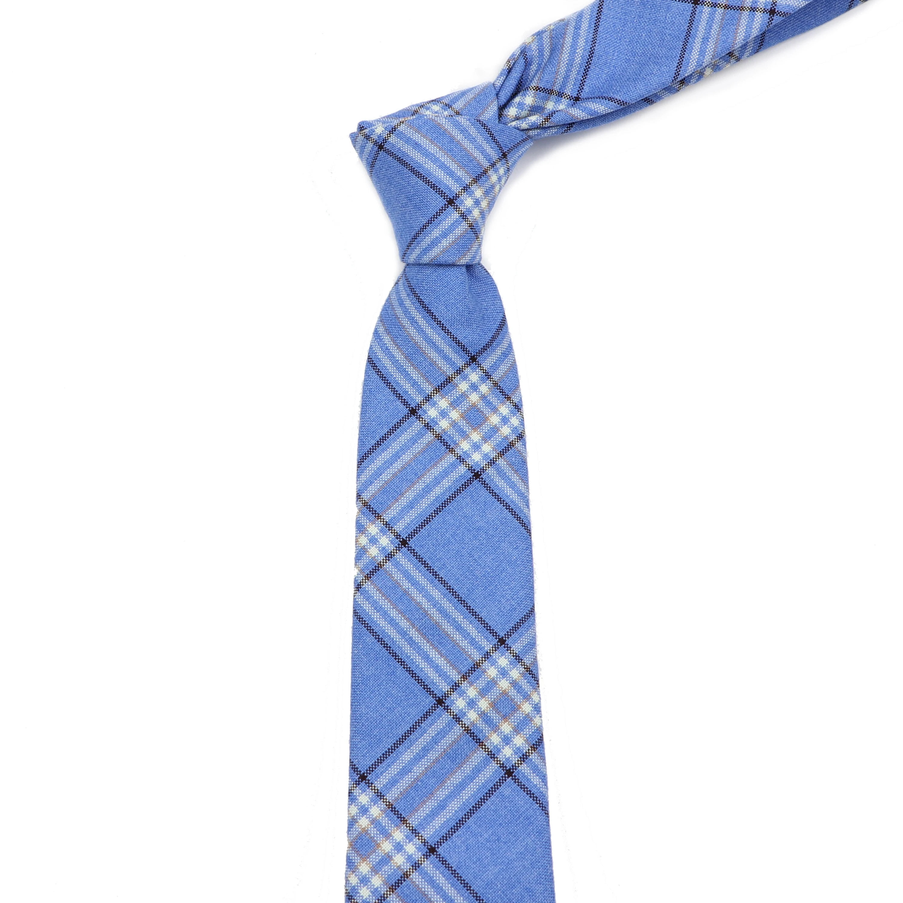 Клетчатый Полосатый Мягкий тканевый галстук TR 6 5 см качественный тонкий для