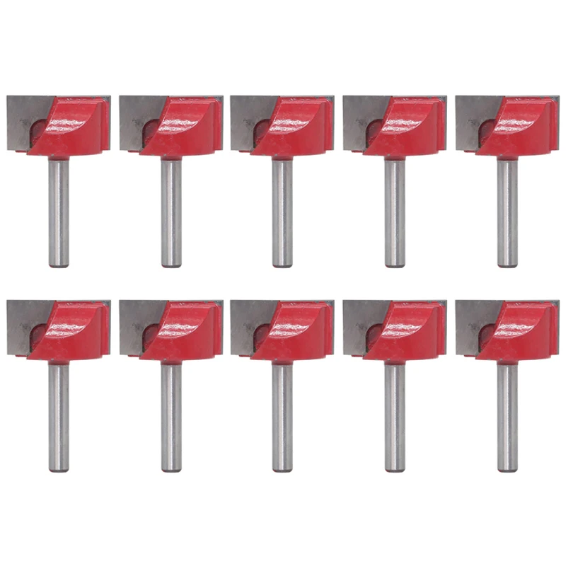 

10 шт. 30 мм фреза для древесины 6 мм хвостовик Карбид Концевая фреза CNC фреза для очистки дна фреза