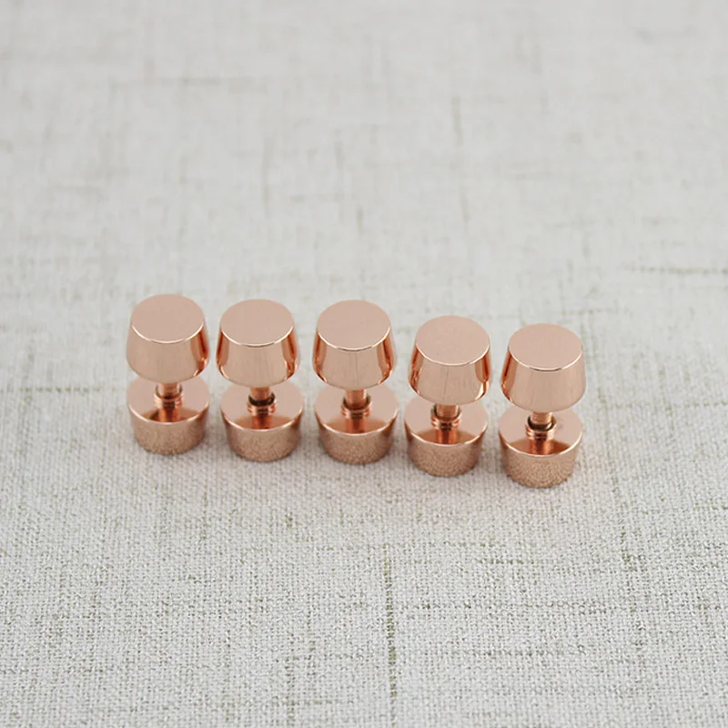 12 шт. цвета розового золота сумки шпильки для ног 1 см украшение заклепки сумочки