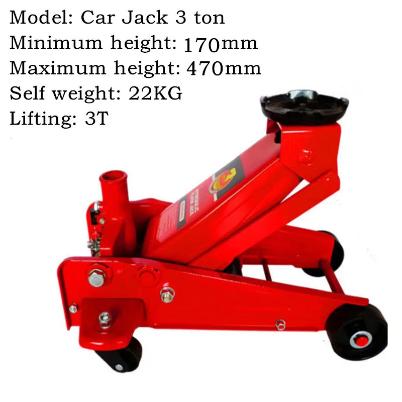 Car Jack 3 ton horizontal jack Hydraulic jack car jack Auto repair jack