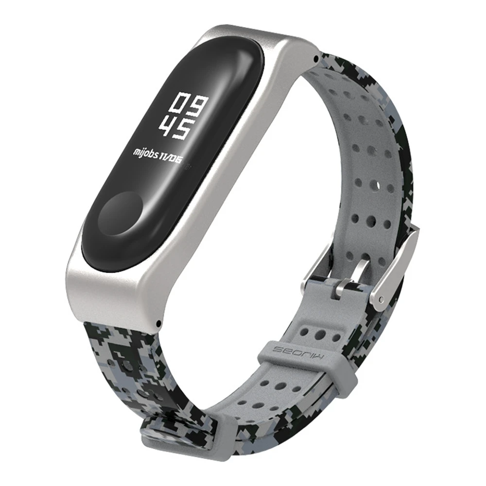 Mi jobs mi band 4 ремешок металлический браслет для Xiaomi mi 3 4 ремешок Безвинтовой нержавеющей стали mi Band 4 смарт-браслет NFC Global - Цвет: Type 2 micaiBlack