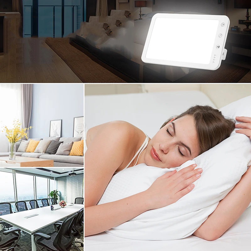 10000 Lux LED SAD Therapy Lamp 3000K-6500K 5 level dimming Light Touch Cure Seasonal Affective Disorder | Компьютеры и офис
