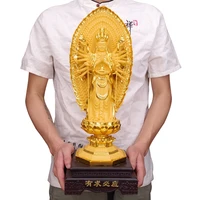 thousand hand kwan yin ornaments south sea guanyin bodhisattvabuddha statue home household worship golden buddha ornaments