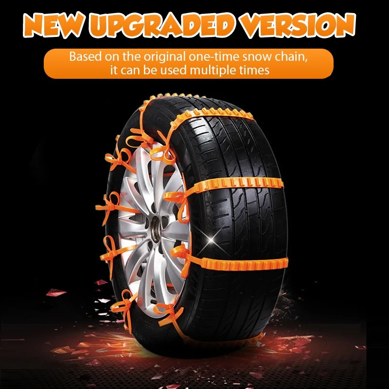 10Pcs/5Pcs Tire Wheel Chain Anti-slip Emergency Snow Chains For Ice/Snow/Mud/Sand Safe Driving Truck SUV Auto Car Accessories | Автомобили