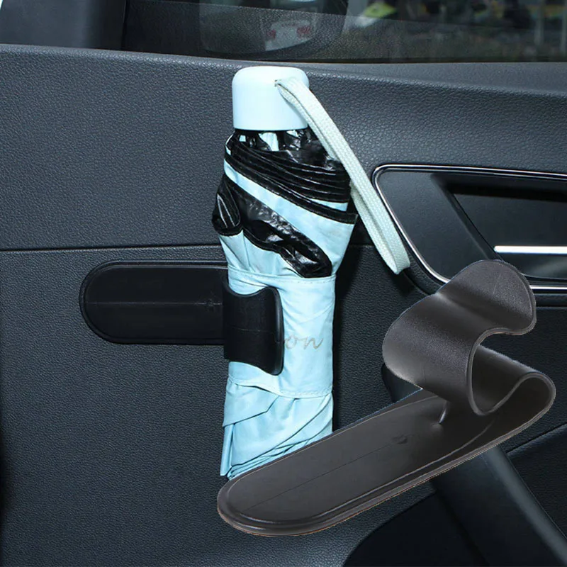 

1Pcs Universal Car Home Umbrella Hook Holder Hanger Car Seat Clip Multifunction Fastener Rack Black Car Interior Accessories