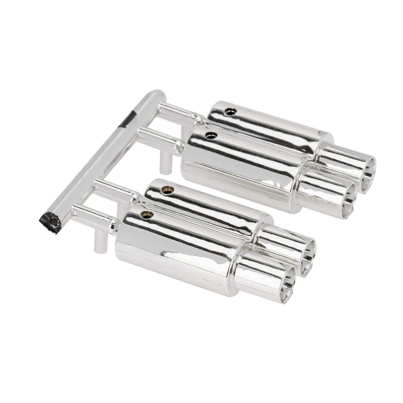 Выхлопная труба с двумя выходами выхлопная для радиоуправляемого автомобиля 1/10