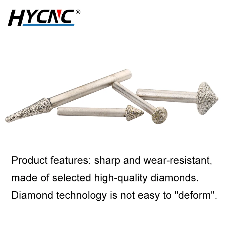 1 шт. гравировальный станок из гранита с ЧПУ конусная шаровая Головка рельефный