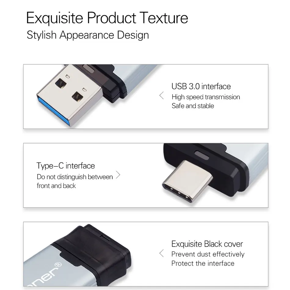 USB флеш-накопитель DataRunner TYPE-C 3 0 флешка для Type-C/ПК 512 ГБ 256 128 Гб 64 32 внешний