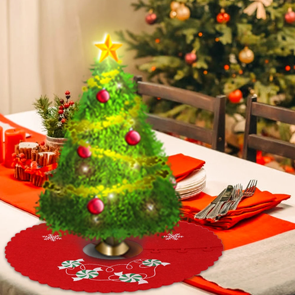Рождественская елка юбка для елки многоразовые рождественские украшения