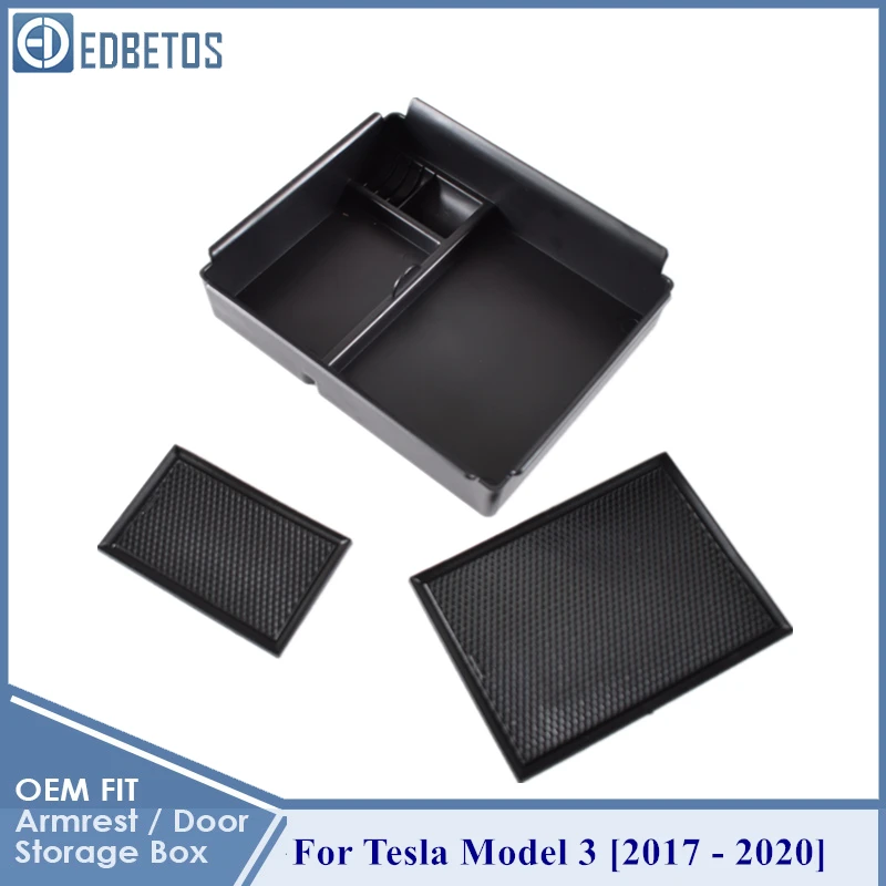 Для Tesla Model 3 2017 2018 2019 2020 двойной контейнер для хранения детской мусорной
