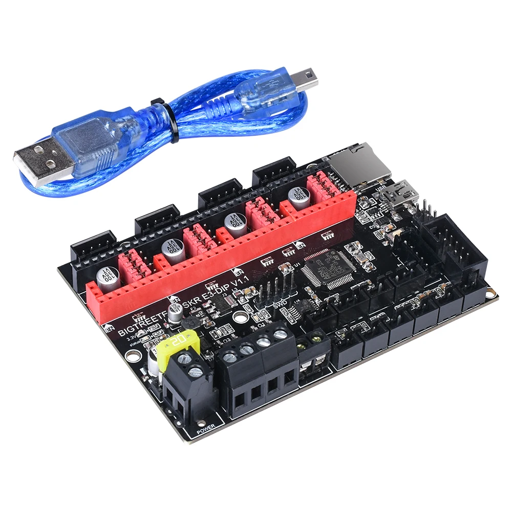 32 битная материнская плата BIGTREETECH SKR E3 DIP V1.1 с поддержкой TMC2208 UART TMC2130 SPI для платы 3D
