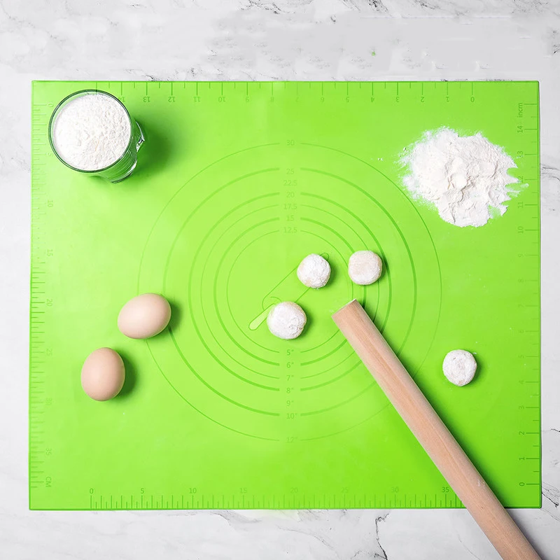 Многоразовый силиконовый коврик для завальцовки теста утолщенные антипригарные