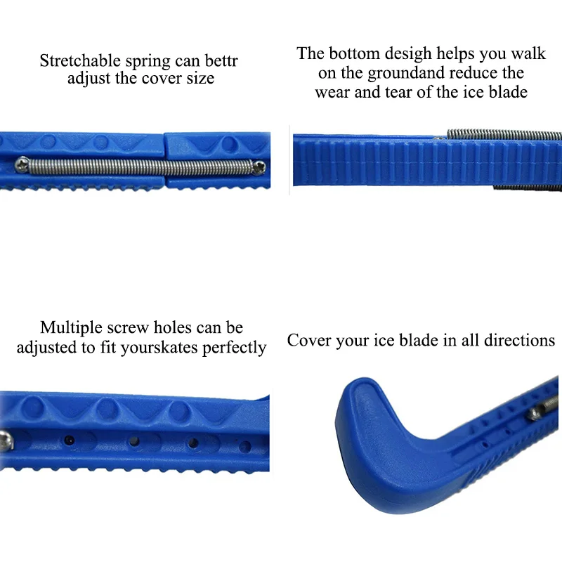 Скейт обувь покрытие защитное лезвие защита с регулируемой пружиной для Хоккей |