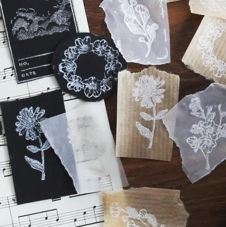 Новая Луна Звезда цветок штамп DIY акриловая Резина печать канцелярские товары