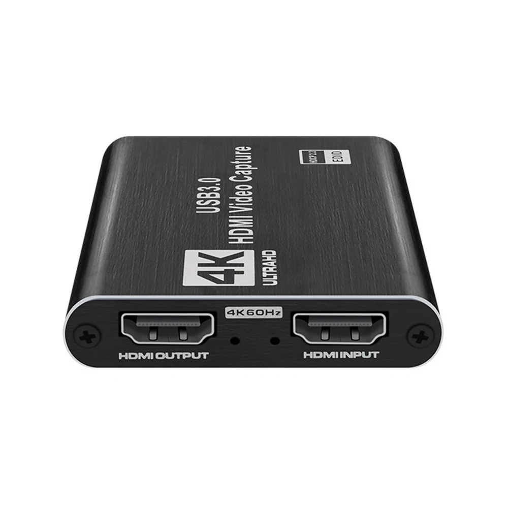 

4K 60Hz HDMI-Compatible Video Capture Card 1080P for Game Recording Plate Live Streaming Box USB 3.0 Grabber for PS4 Camera