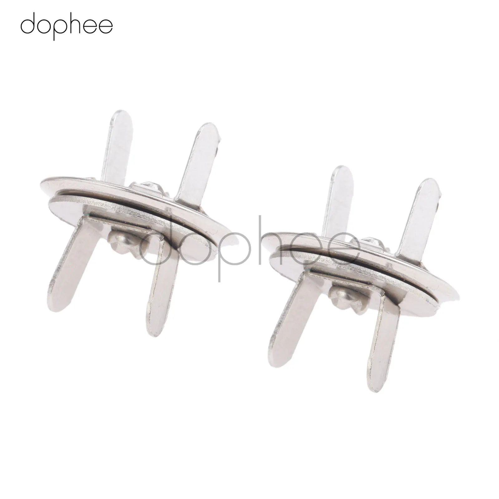 Dophee 10 шт. 16/18 мм серебристые магнитные заклепки для женских сумок кошельков