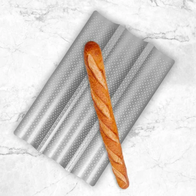 

Non-stick Wave Toast Box Large, Medium and Small French Loaf Mold Bread Stick Wave French Loaf Baking Pan S8A5641