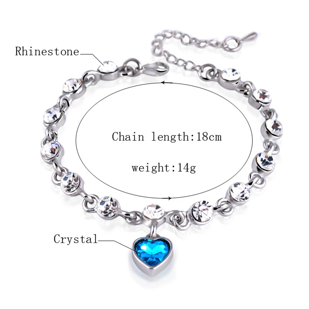 1 шт. модный жесткий браслет в виде сердца подарок новая мода для женщин Бирюзовый