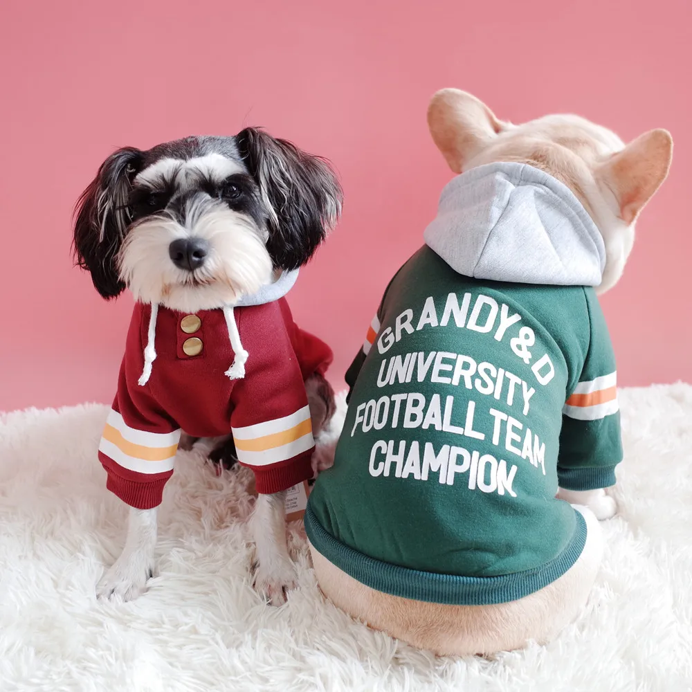 

Dog Hoodie Puppy Clothes for Small Dog Pet Hoodies Pet Sweater Fat Dog Two-legged Dog Grandy Hoodie for French Bulldog
