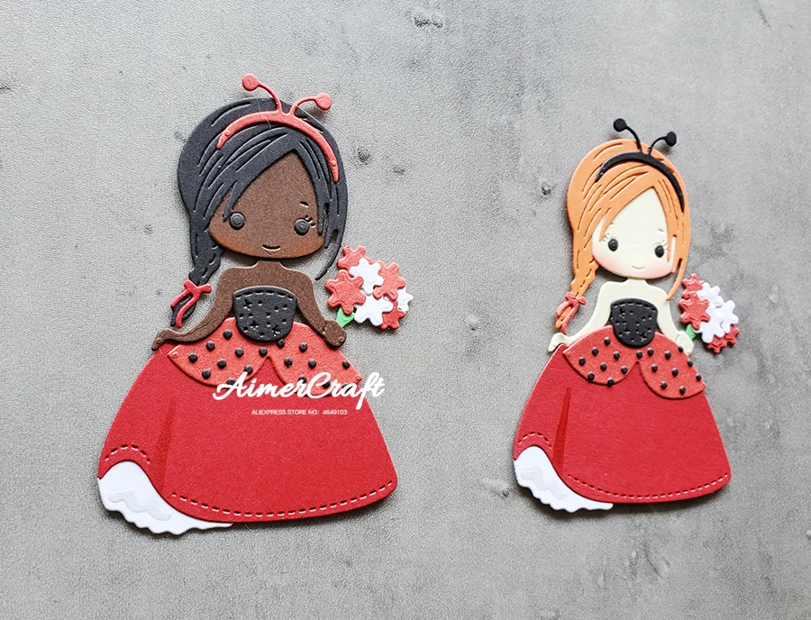 Божья коровка принцесса металлические Вырубные штампы форма нож искусство