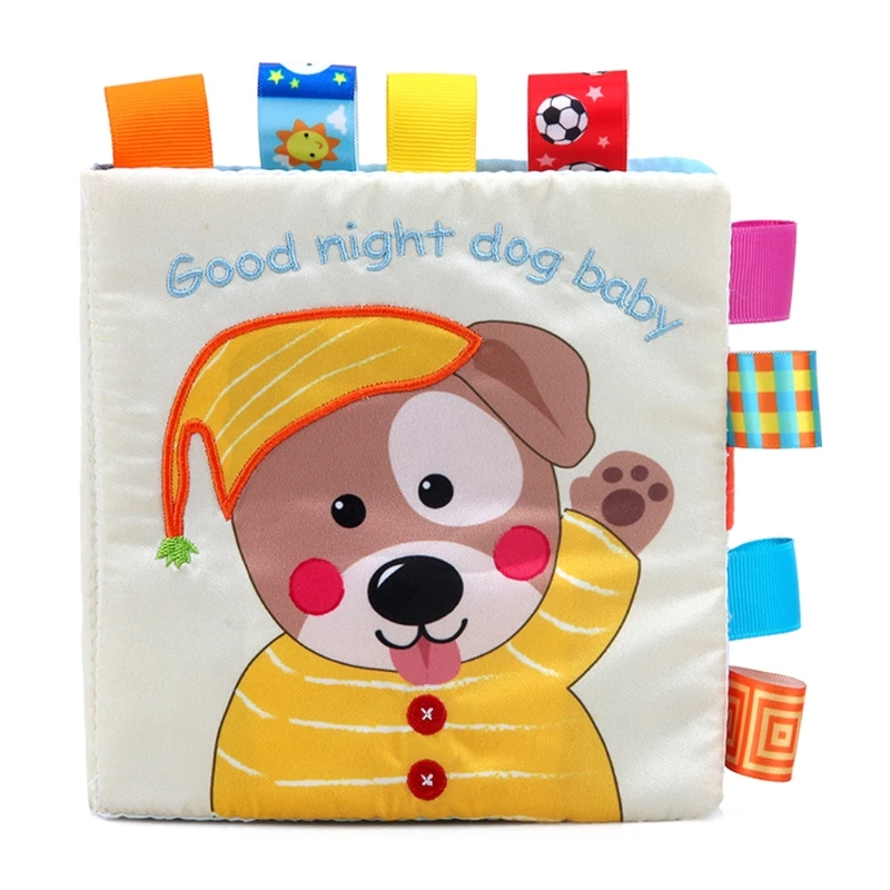 

Новинка 2021, тканевые книги для раннего развития детей с милыми животными, нетоксичные игрушечные книги Монтессори