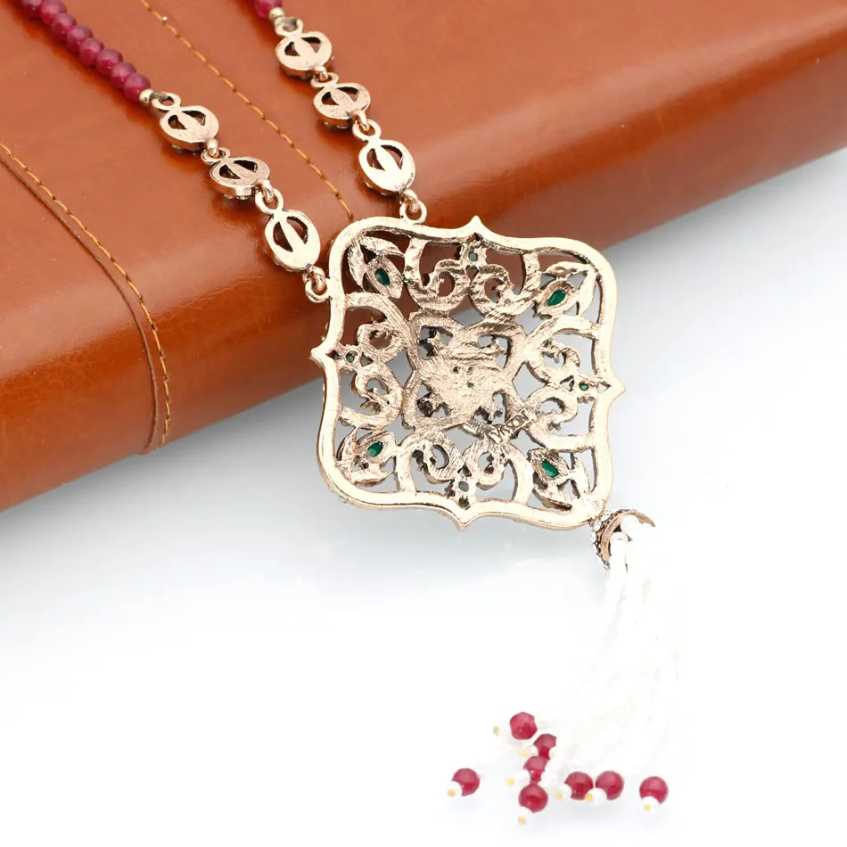 Ожерелье с подвеской в виде носорога SUNSPICEMS античное золотое ожерелье длинной