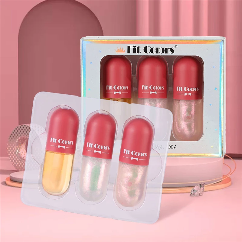 Crystal Jelly Lip Gloss Capsule Lip Plumper Oil Shiny Clear Lip Oil Moisturize Long Lasting Waterproof Beauty Makeup Liquid Balm