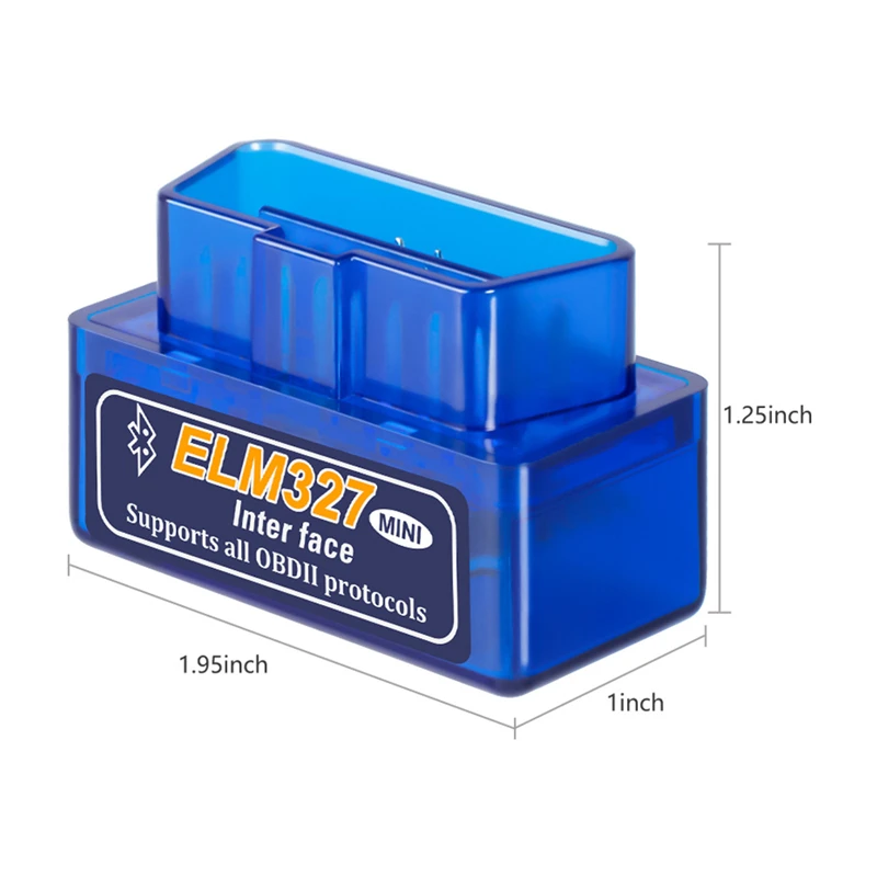 Spuer мини ELM327 Obd2 сканер Bluetooth Obd Авто диагностический инструмент Elm327 V1.5/V2.1 Android OBDII