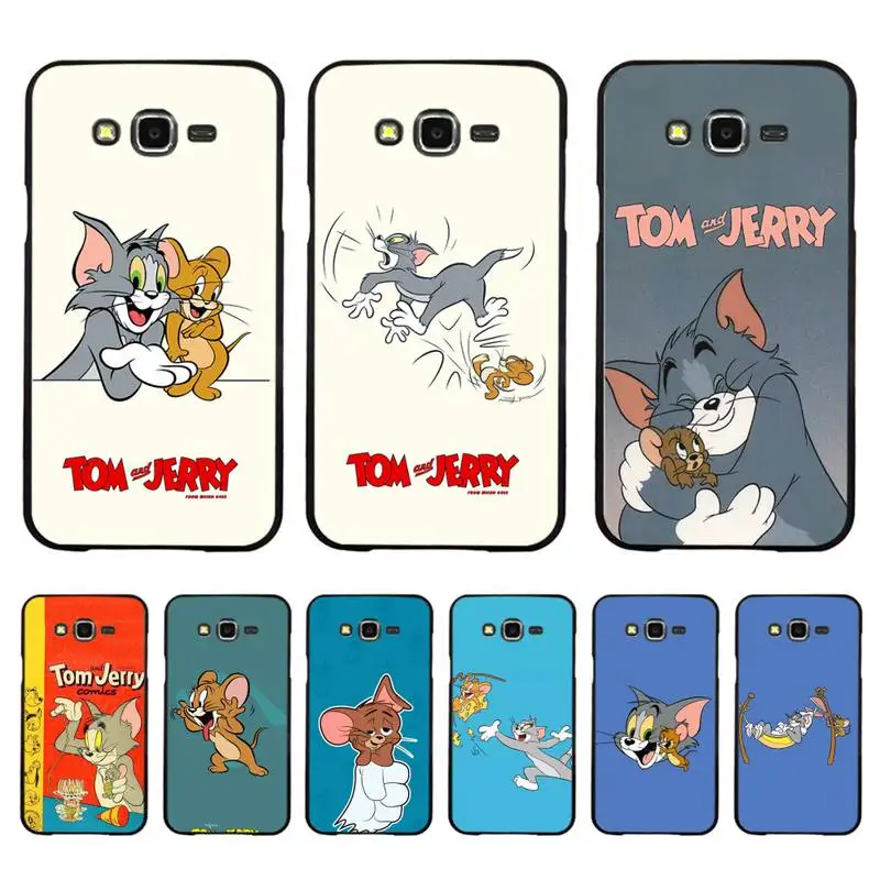 

Cute Carton Cat Mouse Animal Phone Case For Samsung Galaxy J4plus J6 J5 J72016 J7prime J7Core J6plus Coque