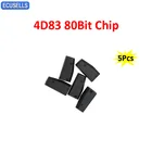 Чип для автомобильных ключей 4D83 80 бит, 5 шт.лот, пустой керамический транспондерный чип 4D63 ID83, чип для Ford Focus, Mazda, Lincoln, для моделей