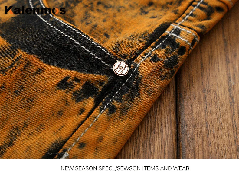 

Men Jeans Jean Gothic Pants Skinny Hole Streetwear High Quality Spring Fall Winter Punk Boyfriend Hip Hop Denim Trouser 2021