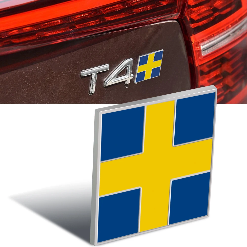 Металлический значок с шведским флагом наклейка для VOLVO S40 S60 S70 S80 S90 C30 C60 C70 XC40 XC60 XC70